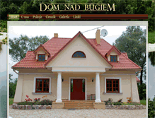 Tablet Screenshot of dom-nad-bugiem.pl
